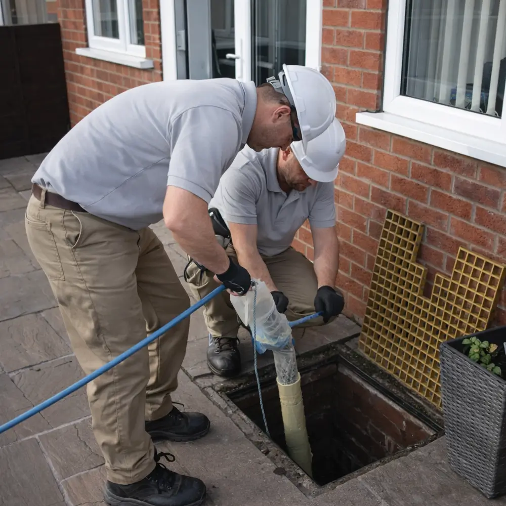 Blocked drain repair service in Knebworth
